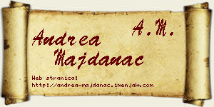 Andrea Majdanac vizit kartica